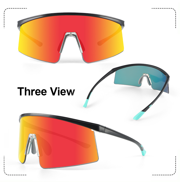 Half frame TR90 men polarized running tennis cycling sunglasses