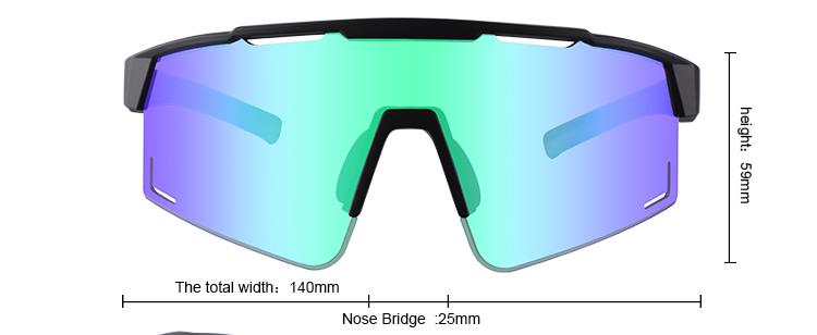 Oversized Adult Windproof Sports Sunglasses Cycling for Sports Style