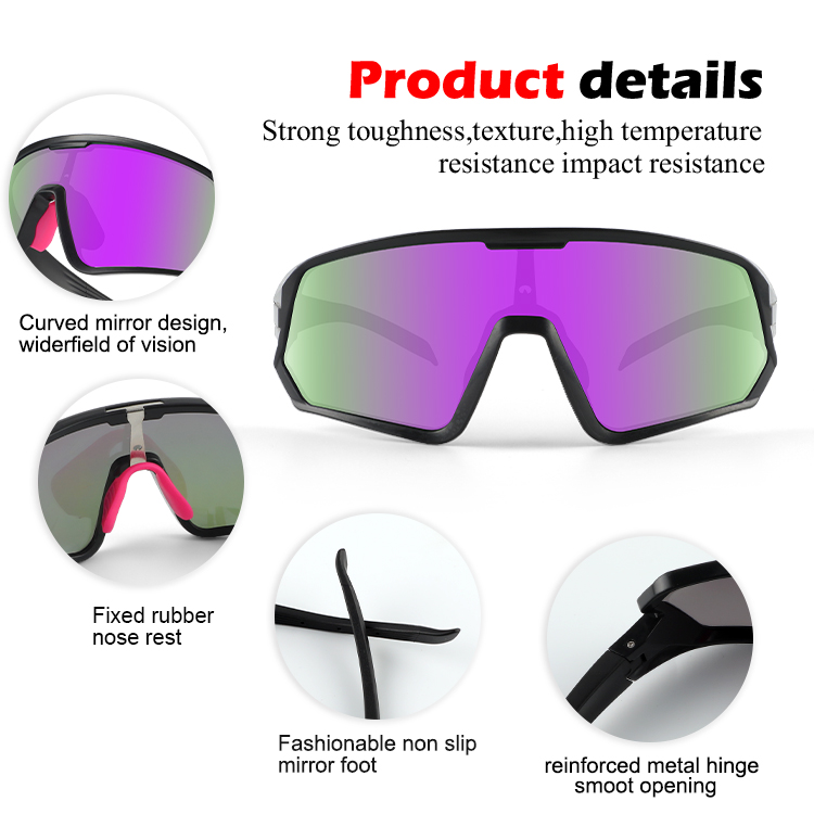 Sport Glasses Polarized Full Frame Tr90 Cycling UV400 Bike Sunglasses