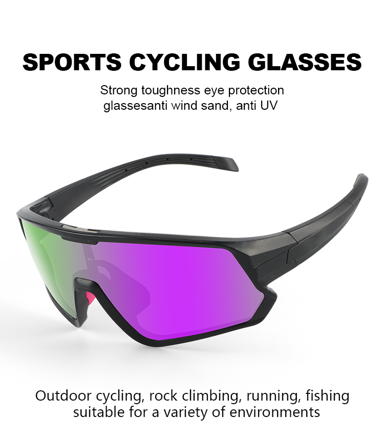 Sport Glasses Polarized Full Frame Tr90 Cycling UV400 Bike Sunglasses