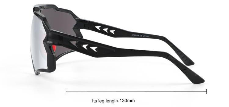 Men mountain biking cycling sunglasses oversized shield protective polarized UV400 sports glasses