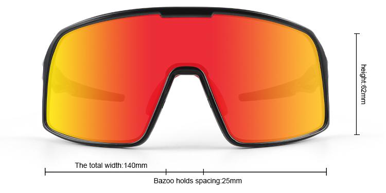 Oversize Polarized Glasses Mirror Custom Luxury Eyewear Big Frame Mountain Bike Sunglasses