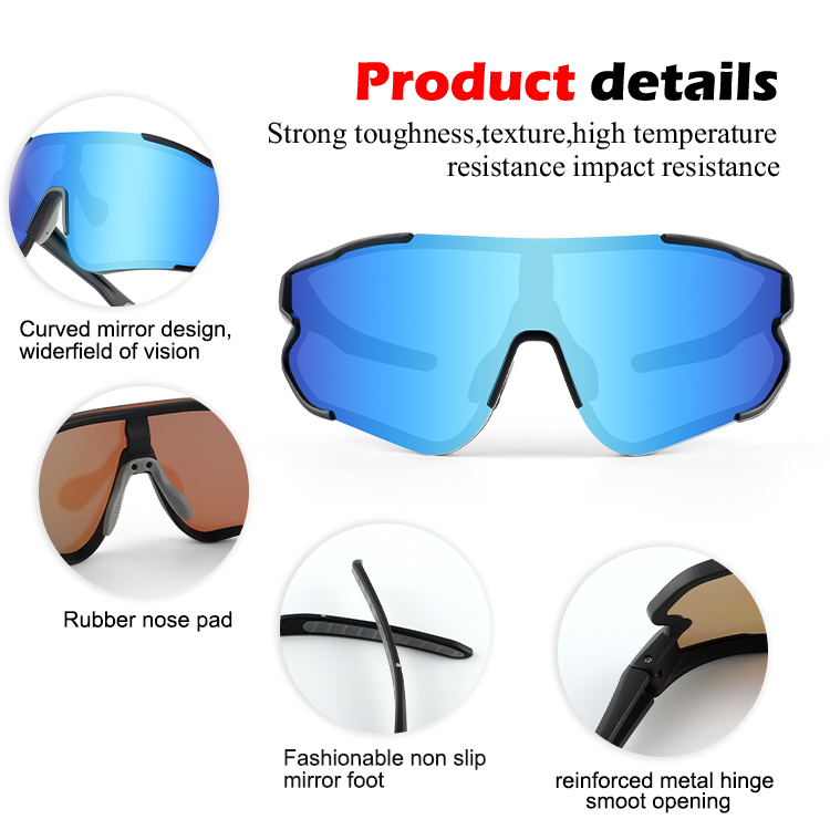 UV400 protection sporty polarized waterproof mountaineer road biker glasses sports sunglasses for men