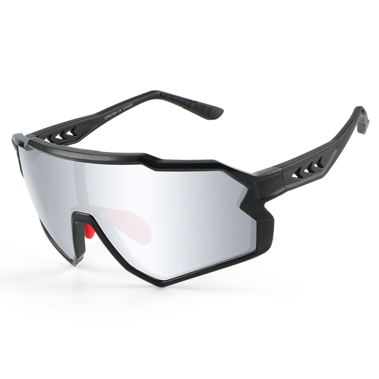 Men mountain biking cycling sunglasses oversized shield protective polarized UV400 sports glasses