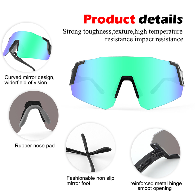 Frameless Polarized Lens UV400 Sports Sunglasses Cycling Running Outdoor Men Women Eyewear