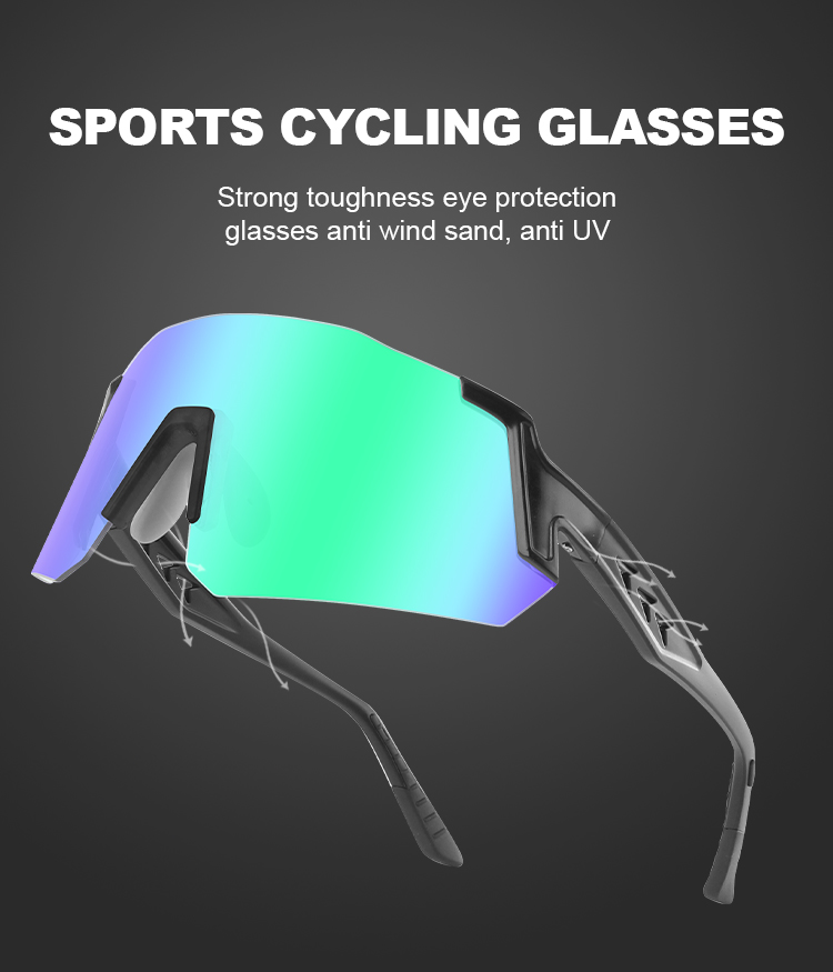 Frameless Polarized Lens UV400 Sports Sunglasses Cycling Running Outdoor Men Women Eyewear