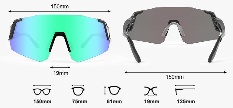 Frameless Polarized Lens UV400 Sports Sunglasses Cycling Running Outdoor Men Women Eyewear